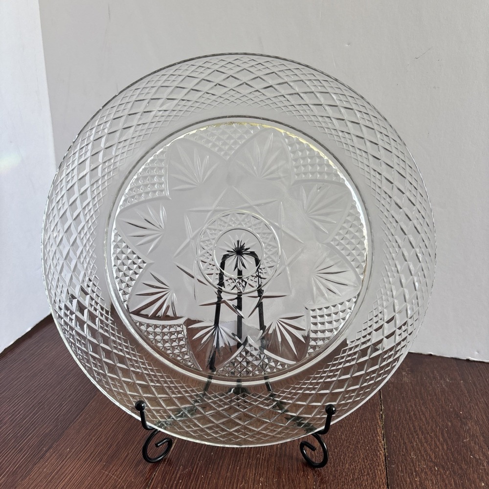 Cristal D'arques ANTIQUE CLEAR Dinner Plate‎ 10" Plate